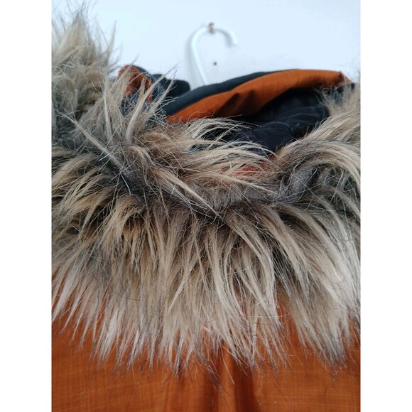 Helly Hanson Brown Tech Performance Parka/Detachable Fur Line Hood Womens M READ - Picture 15 of 16